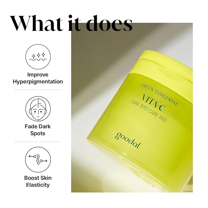 GOODAL [Bundle] Green Tangerine Vita C Skin Care Duo : Toner Pads, Eye Patch