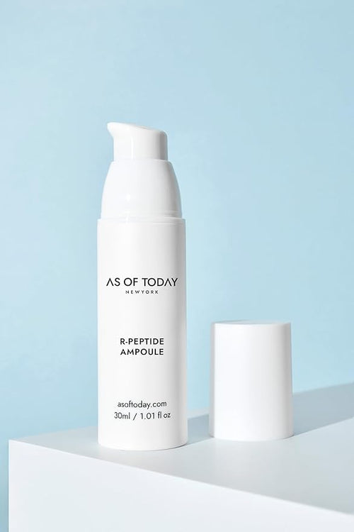 "AS OF TODAY R Peptide Ampoule Serum - 1% Pure Peptide, Camellia Seed Oil, Anti-Aging, Hydration, Wrinkle Care, Fine Line Care, Skin Elasticity, Clean & Clinically Tested Formula, 1 fl oz"