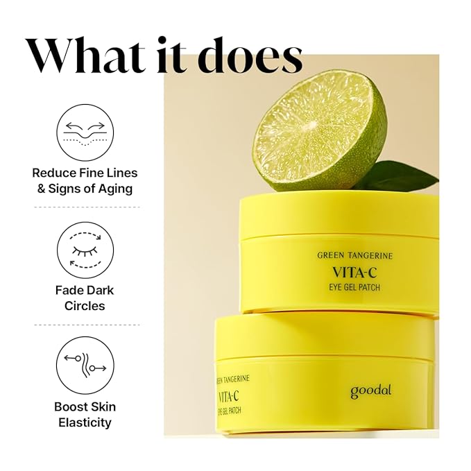 GOODAL [Bundle] Green Tangerine Vita C Skin Care Duo : Toner Pads, Eye Patch