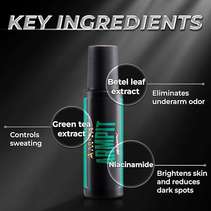 Combo exclusively for men Abera Eye Roller Serum With Mint Essence - Abera Armpit Roller