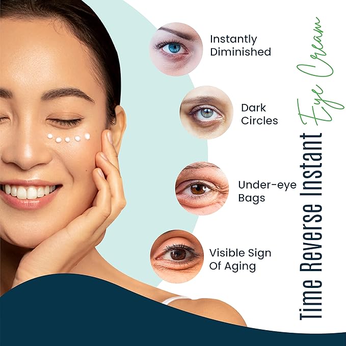 Advanced Eye Cream with Turmeric & Vitamin C – Hydrating Formula for Dark Circles, Puffiness & Eye Bags – Visibly Smooths Fine Lines for a Refreshed Look – 8ml